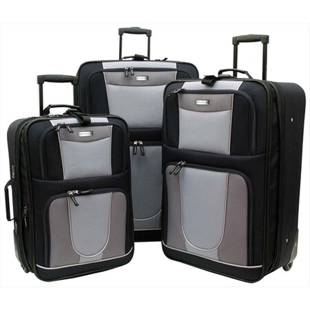 Overland Travelware Carnegie Expandable Luggage Set - Piece of 3